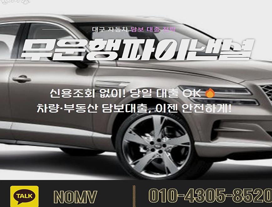 전남여수시자동차입고대출