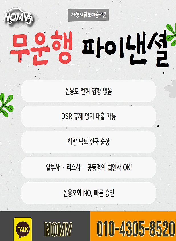 전남해남군자동차입고대출