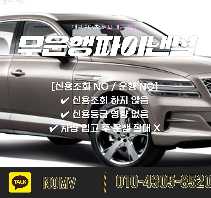 경북자동차입고대출