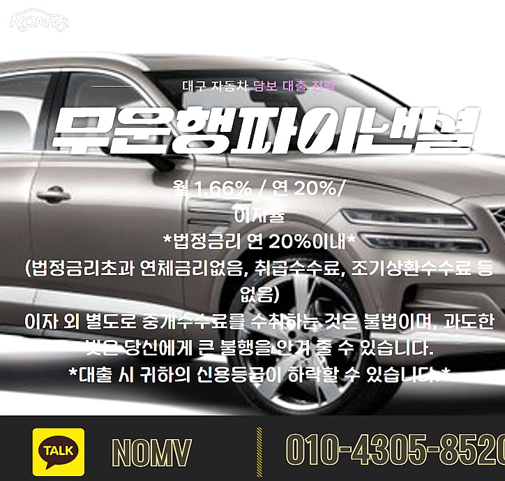 경기연천군자동차입고대출