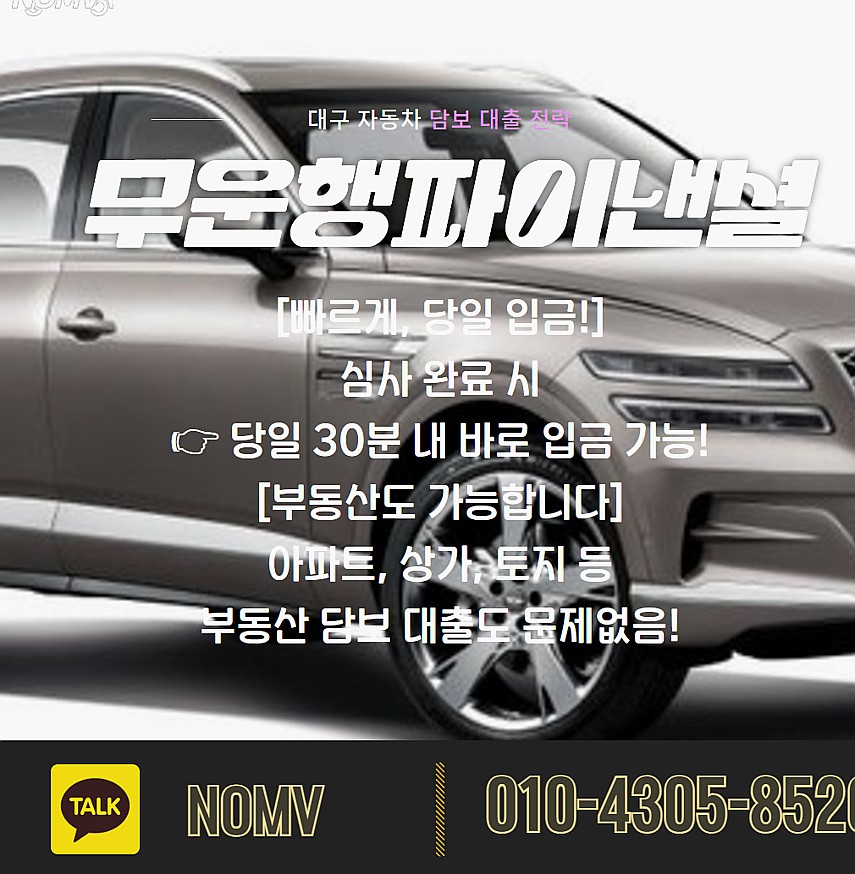 울산자동차입고대출