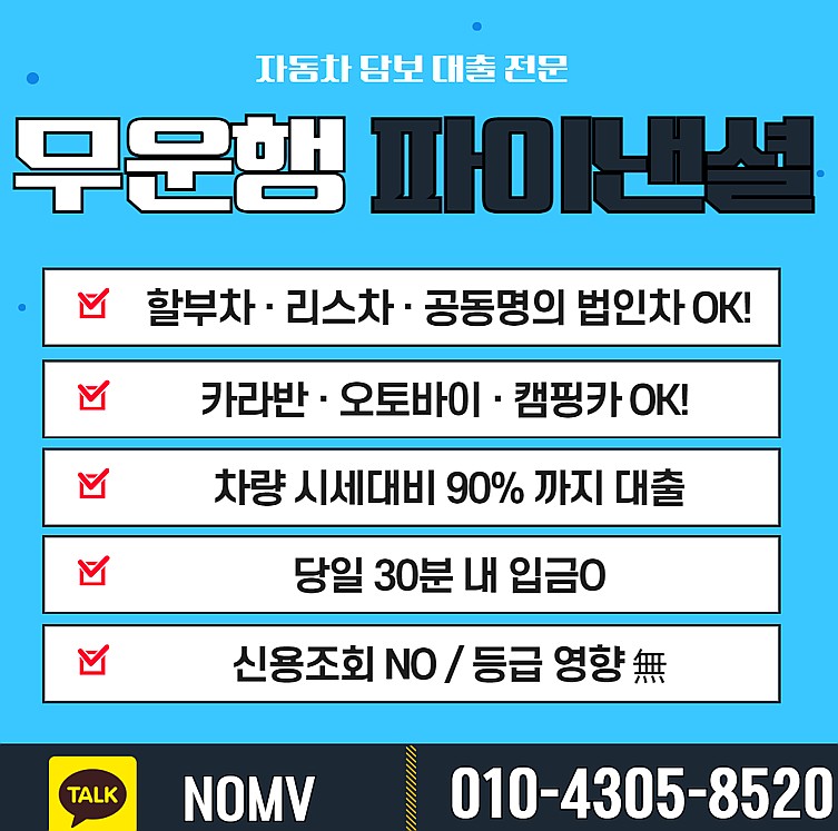 경기김포시자동차입고대출