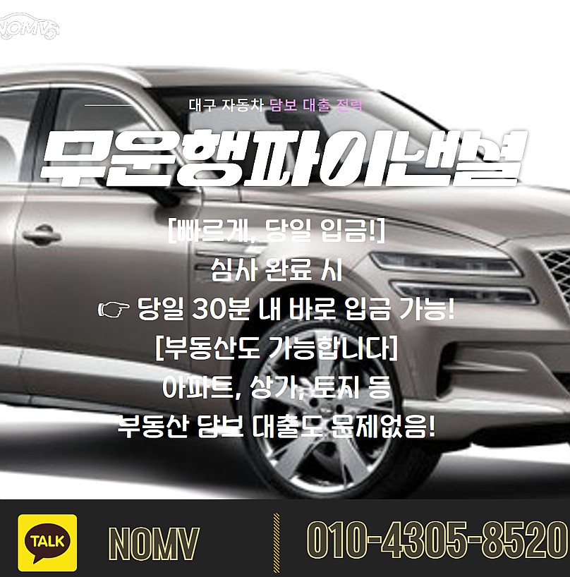 경기남양주시자동차입고대출
