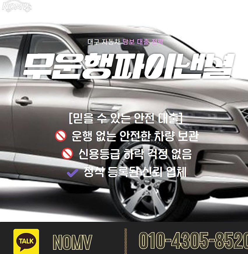 경북포항시자동차입고대출