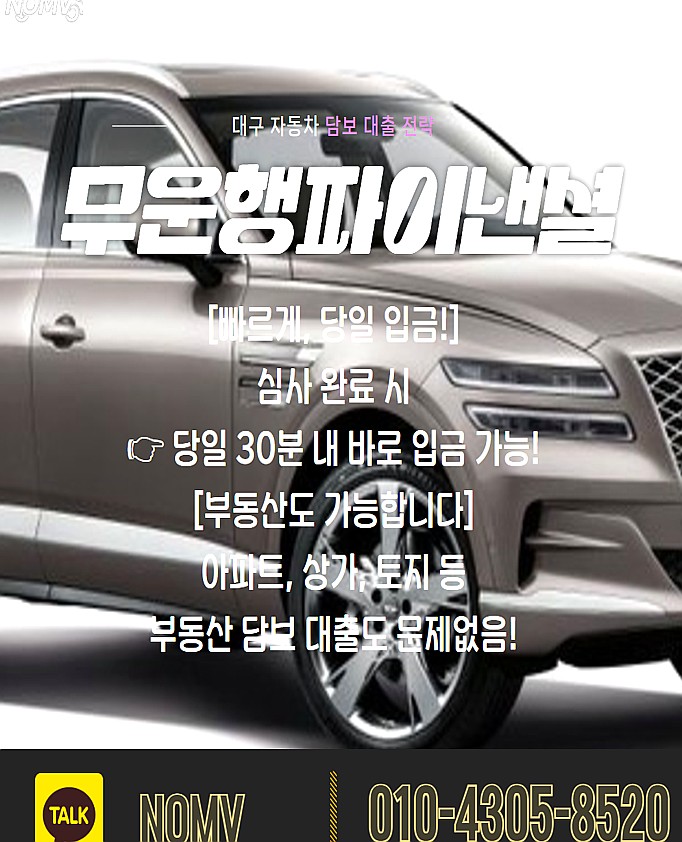 강원영월군자동차입고대출