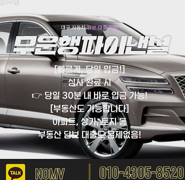 광주동구자동차입고대출